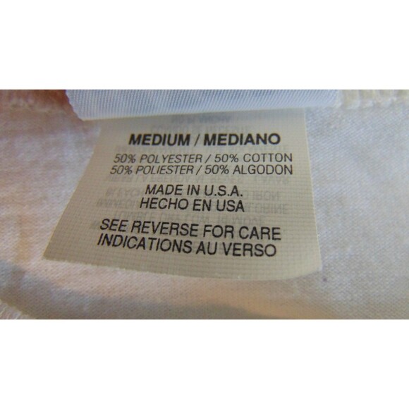 VTG 90's Basic Editions Graphic T-shirt White Mailbox Grandmacore Cottagecore M - Picture 9 of 9